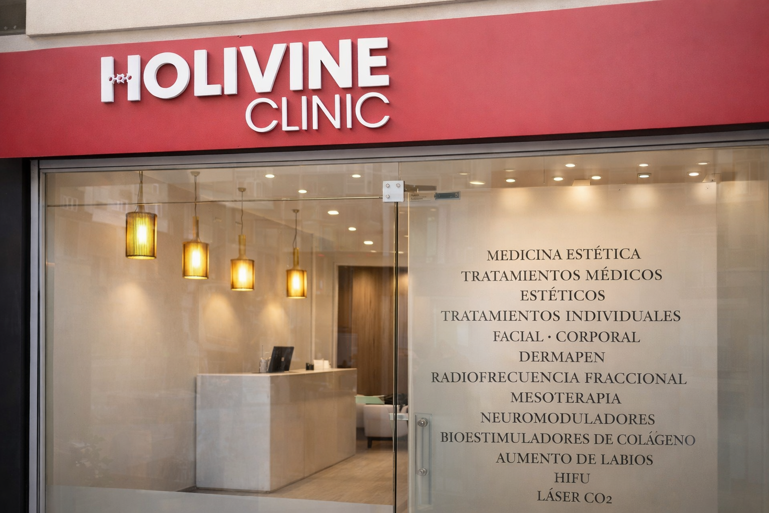 Fachada de Clínica Holivine en Chamberí, Madrid